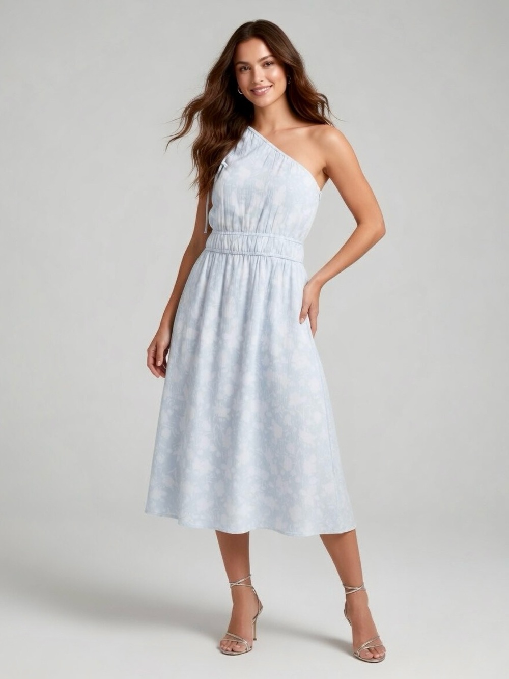 Free Assembly Floral One Shoulder Dress – Size M 💎